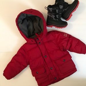 baby Gap Warmest Jacket in Red Apple 🍎 🧥